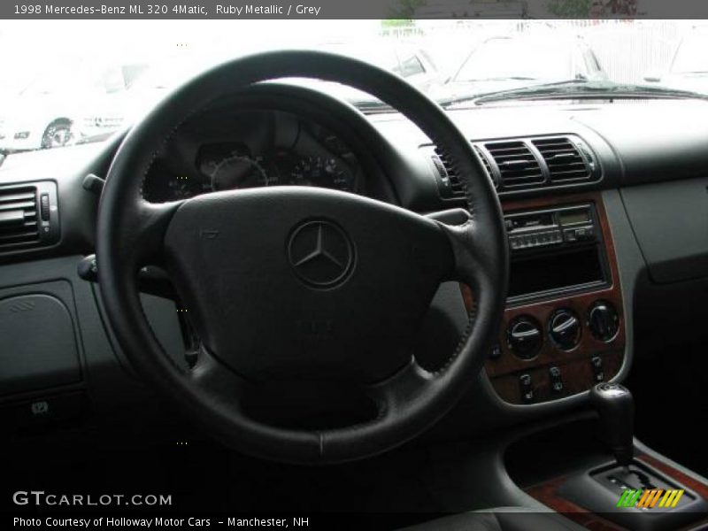 Ruby Metallic / Grey 1998 Mercedes-Benz ML 320 4Matic