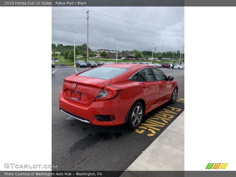 Rallye Red / Black 2019 Honda Civic LX Sedan