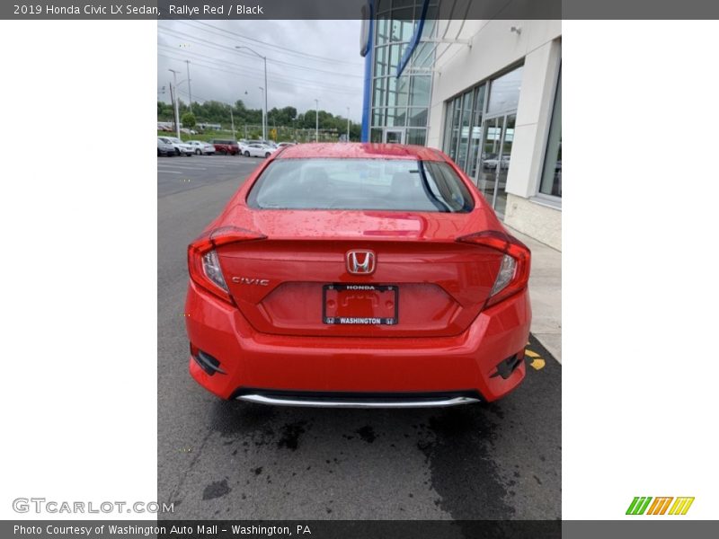Rallye Red / Black 2019 Honda Civic LX Sedan