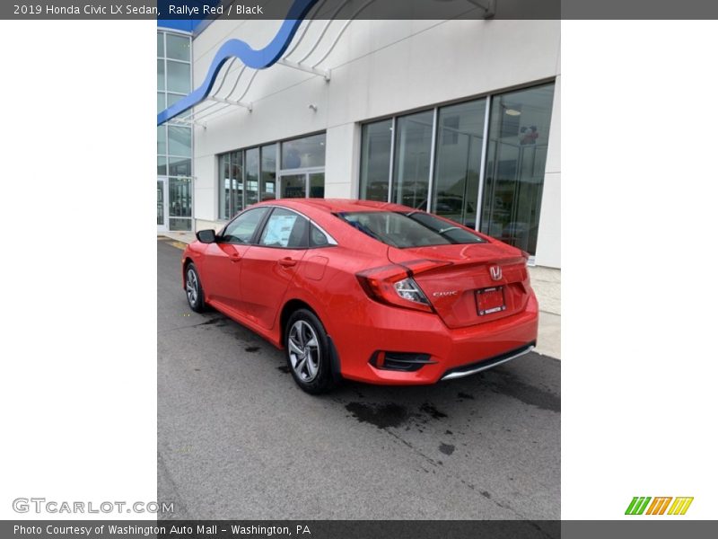 Rallye Red / Black 2019 Honda Civic LX Sedan