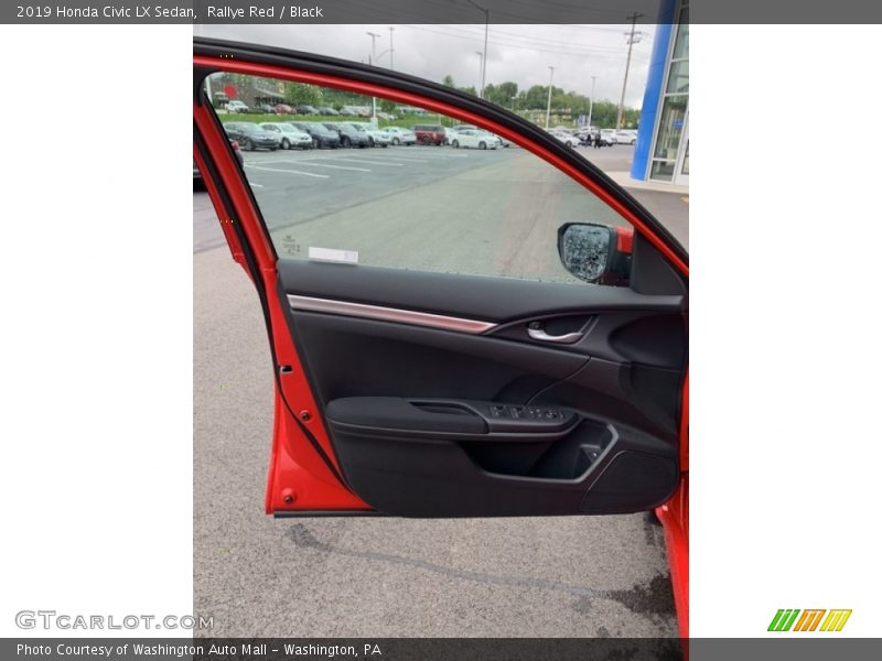 Rallye Red / Black 2019 Honda Civic LX Sedan