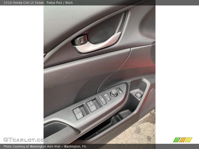 Rallye Red / Black 2019 Honda Civic LX Sedan
