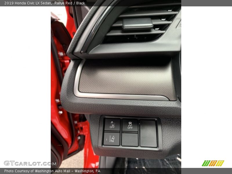 Rallye Red / Black 2019 Honda Civic LX Sedan