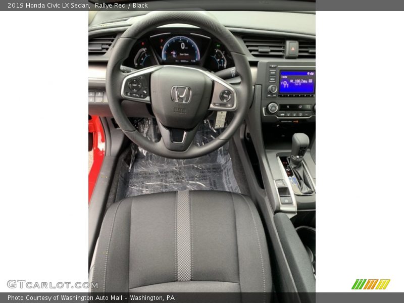 Rallye Red / Black 2019 Honda Civic LX Sedan