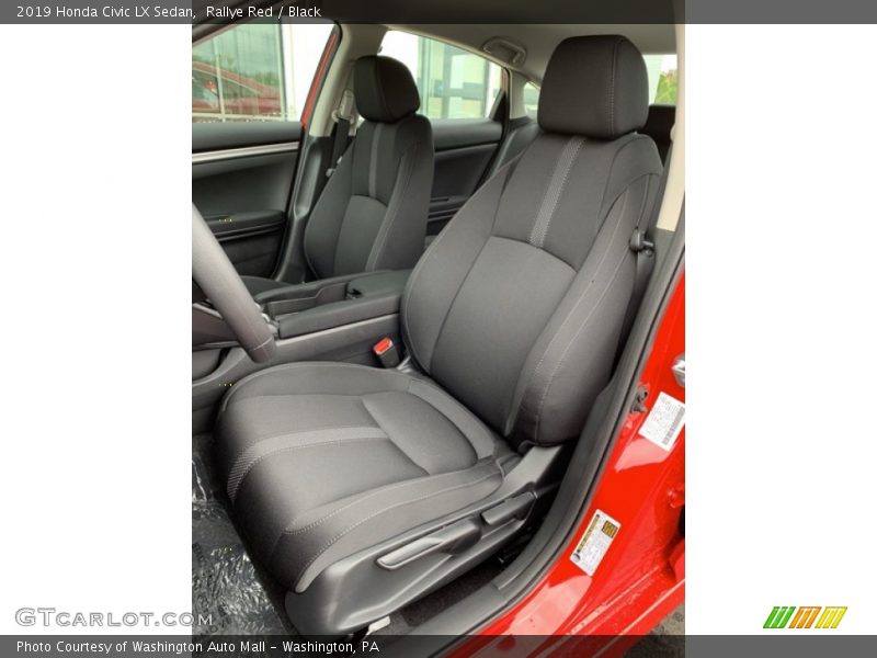 Rallye Red / Black 2019 Honda Civic LX Sedan