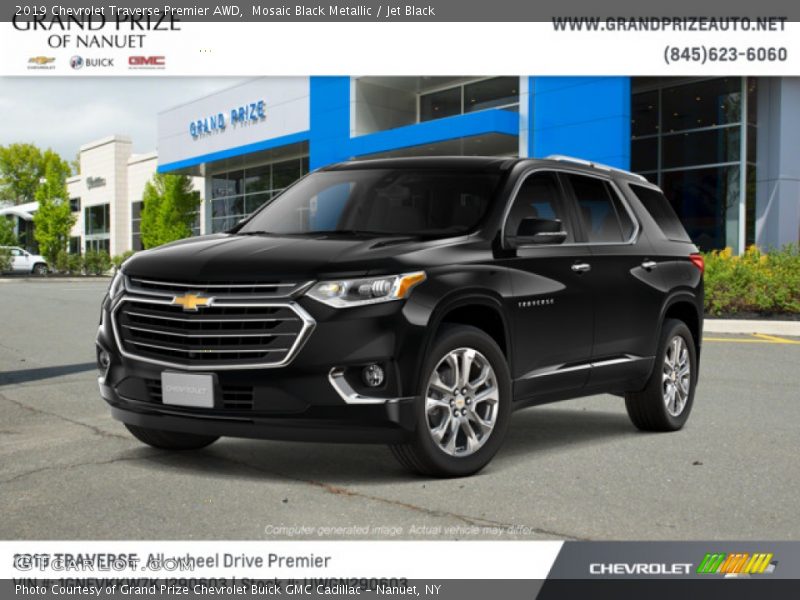 Mosaic Black Metallic / Jet Black 2019 Chevrolet Traverse Premier AWD