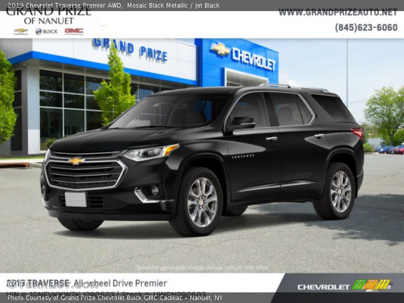 Mosaic Black Metallic / Jet Black 2019 Chevrolet Traverse Premier AWD