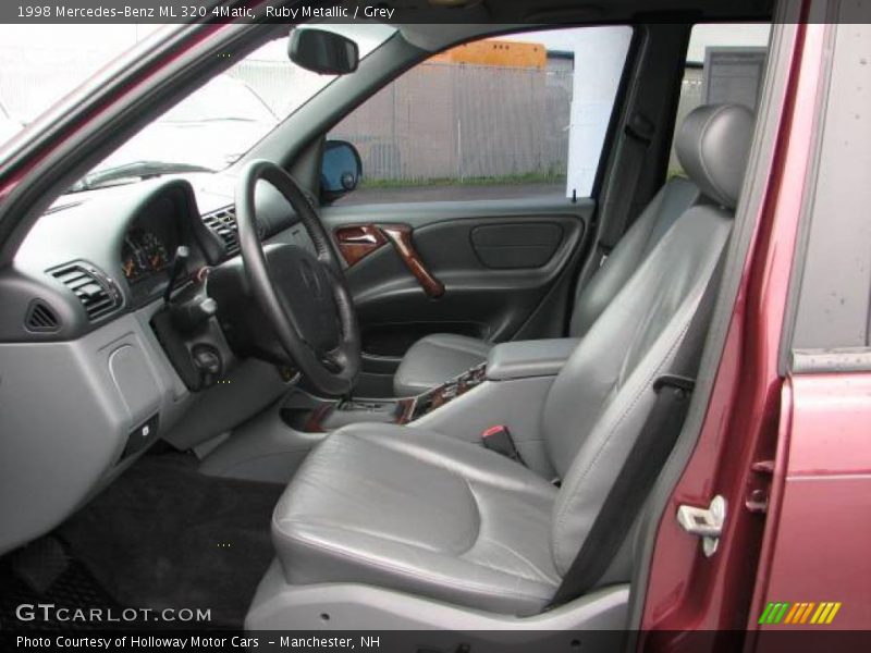 Ruby Metallic / Grey 1998 Mercedes-Benz ML 320 4Matic