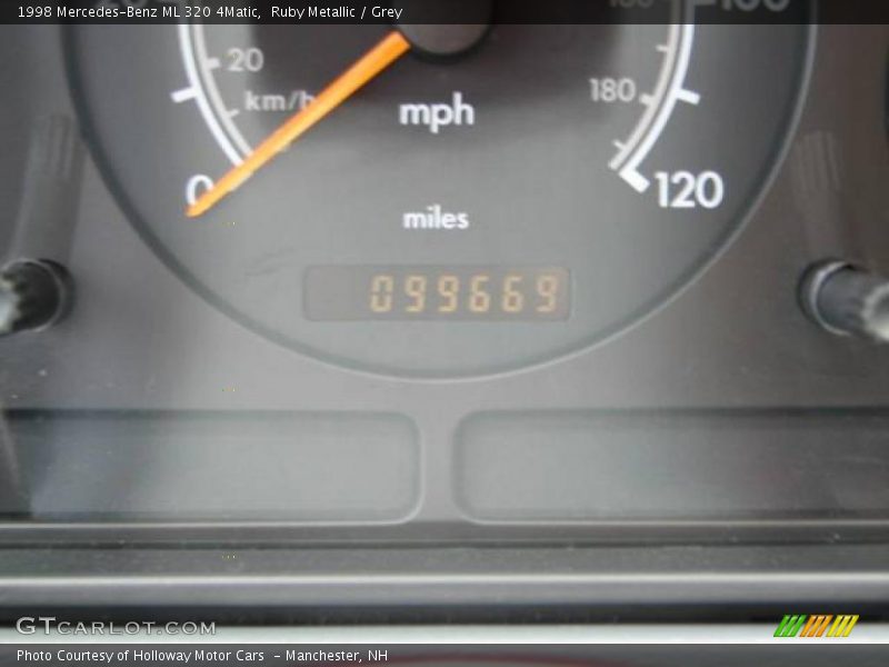 Ruby Metallic / Grey 1998 Mercedes-Benz ML 320 4Matic
