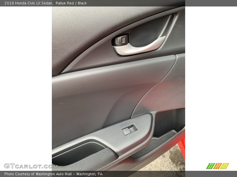 Rallye Red / Black 2019 Honda Civic LX Sedan