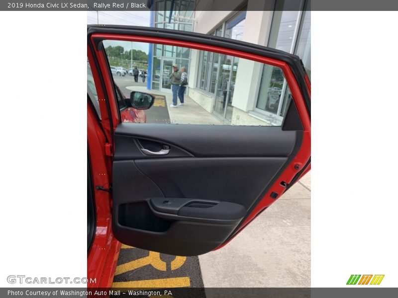 Rallye Red / Black 2019 Honda Civic LX Sedan