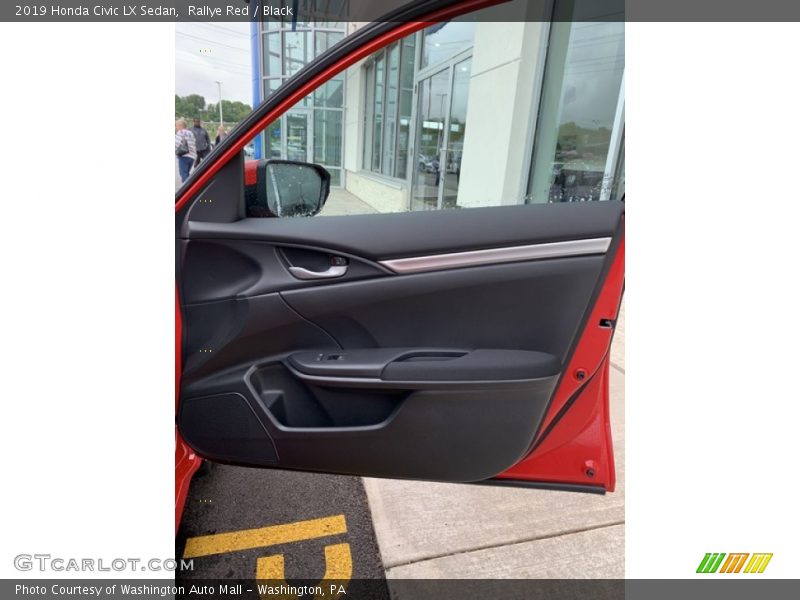 Rallye Red / Black 2019 Honda Civic LX Sedan