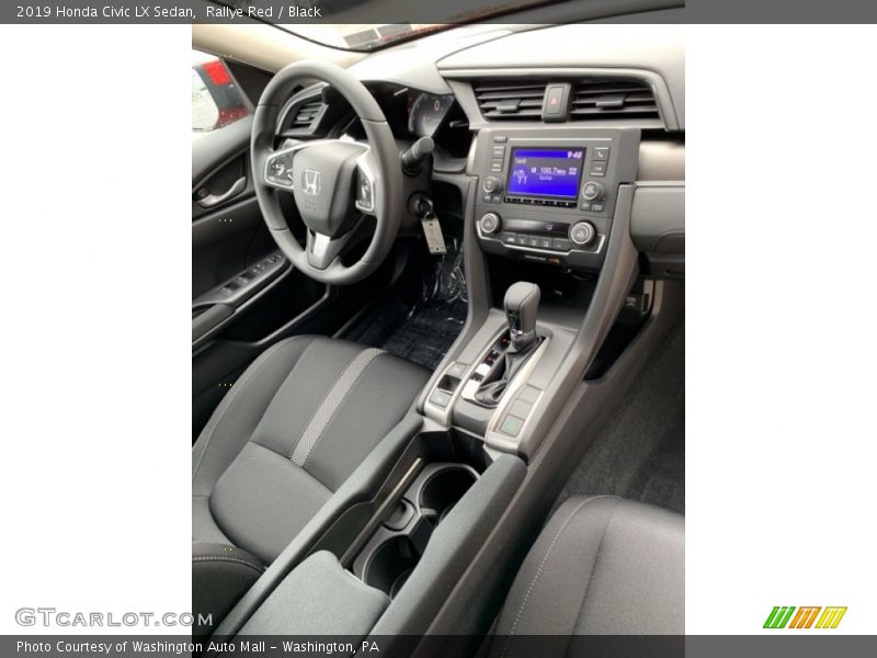 Rallye Red / Black 2019 Honda Civic LX Sedan