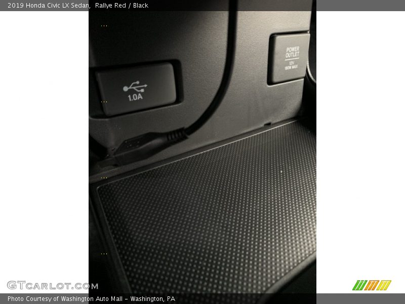 Rallye Red / Black 2019 Honda Civic LX Sedan