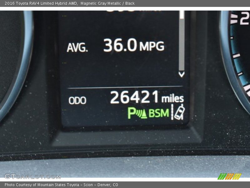 Magnetic Gray Metallic / Black 2016 Toyota RAV4 Limited Hybrid AWD