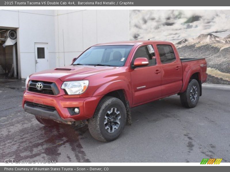 Barcelona Red Metallic / Graphite 2015 Toyota Tacoma V6 Double Cab 4x4