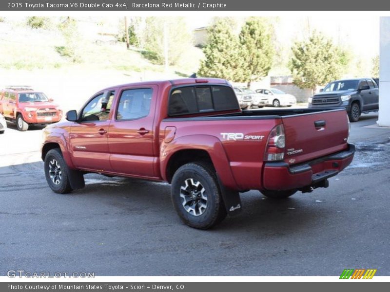 Barcelona Red Metallic / Graphite 2015 Toyota Tacoma V6 Double Cab 4x4