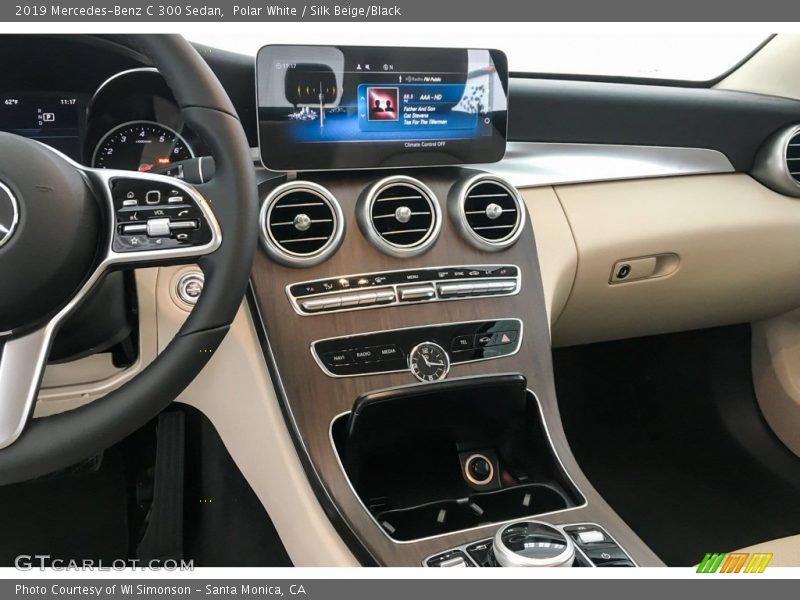 Polar White / Silk Beige/Black 2019 Mercedes-Benz C 300 Sedan