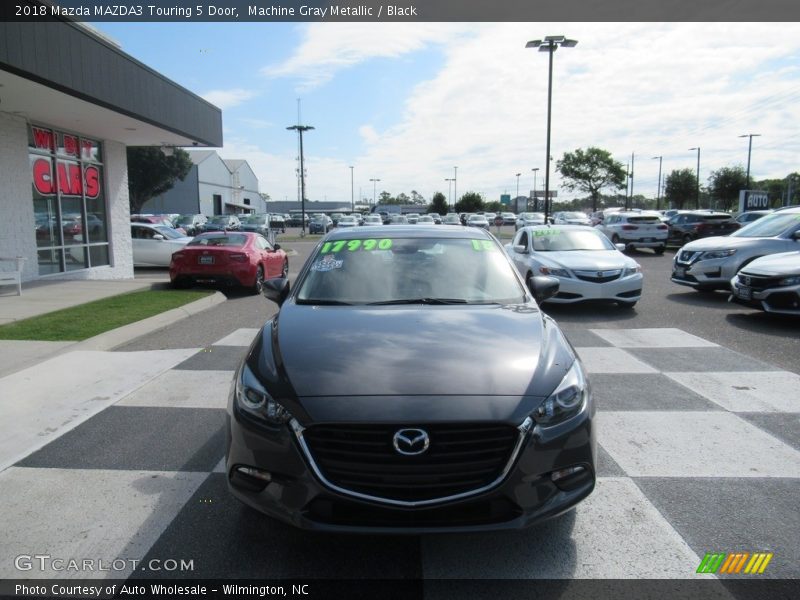 Machine Gray Metallic / Black 2018 Mazda MAZDA3 Touring 5 Door