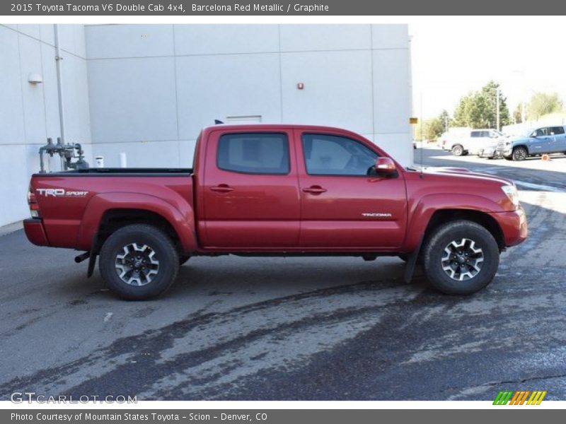 Barcelona Red Metallic / Graphite 2015 Toyota Tacoma V6 Double Cab 4x4