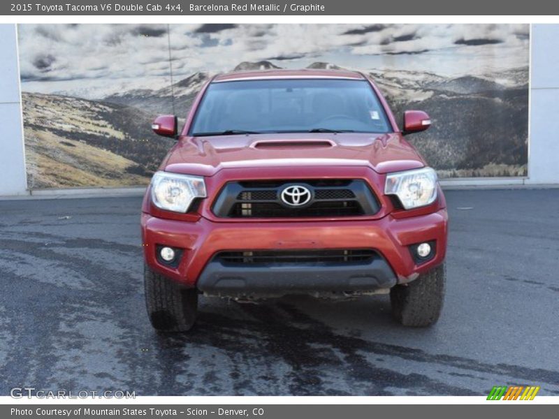 Barcelona Red Metallic / Graphite 2015 Toyota Tacoma V6 Double Cab 4x4