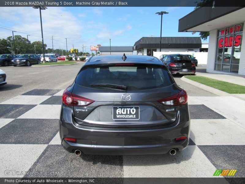 Machine Gray Metallic / Black 2018 Mazda MAZDA3 Touring 5 Door