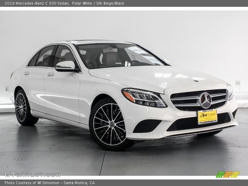 Polar White / Silk Beige/Black 2019 Mercedes-Benz C 300 Sedan