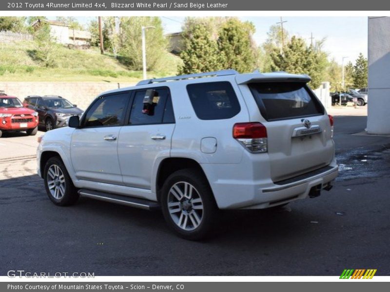 Blizzard White Pearl / Sand Beige Leather 2012 Toyota 4Runner Limited 4x4