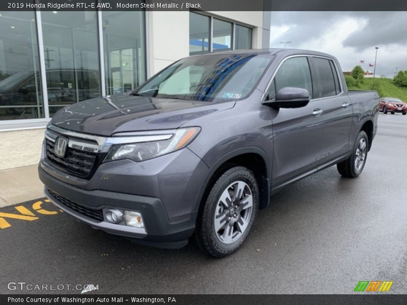 Modern Steel Metallic / Black 2019 Honda Ridgeline RTL-E AWD