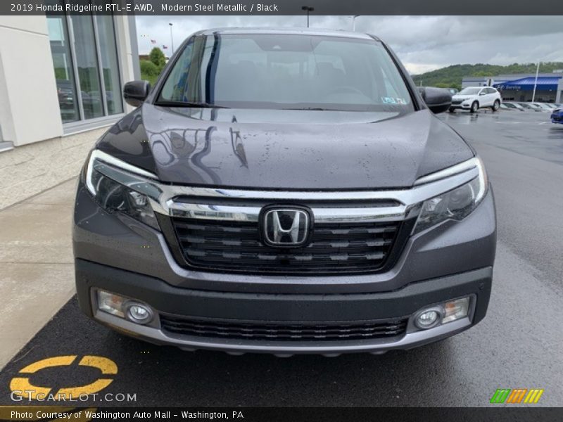 Modern Steel Metallic / Black 2019 Honda Ridgeline RTL-E AWD