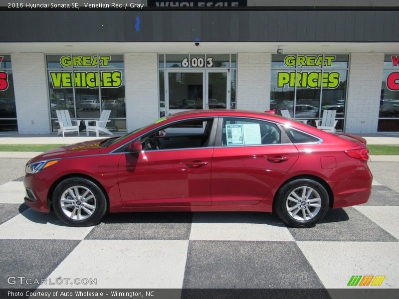 Venetian Red / Gray 2016 Hyundai Sonata SE