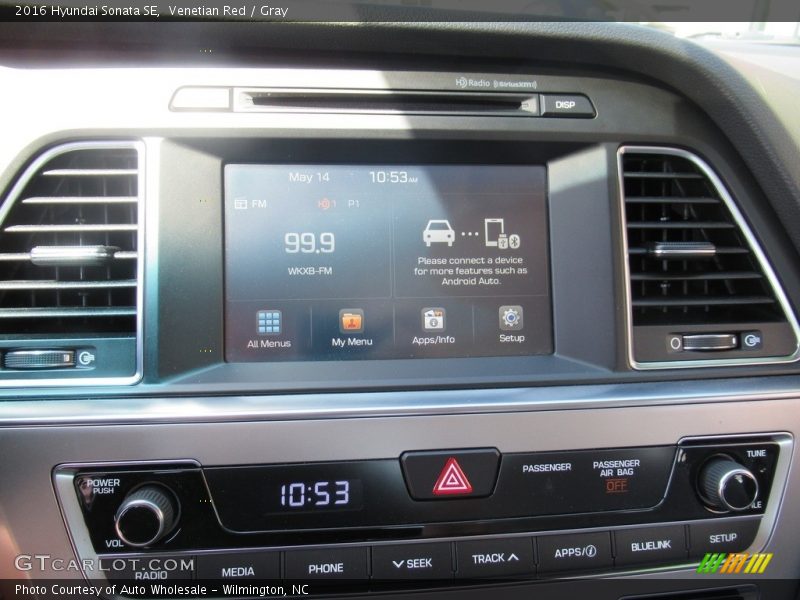 Venetian Red / Gray 2016 Hyundai Sonata SE