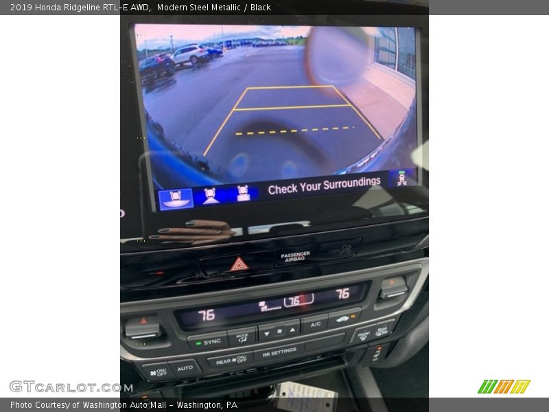 Modern Steel Metallic / Black 2019 Honda Ridgeline RTL-E AWD