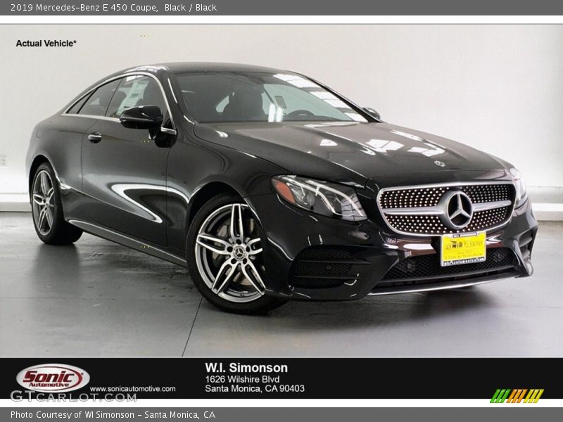 Black / Black 2019 Mercedes-Benz E 450 Coupe