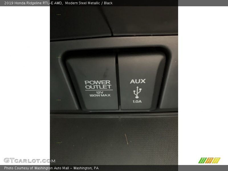 Modern Steel Metallic / Black 2019 Honda Ridgeline RTL-E AWD