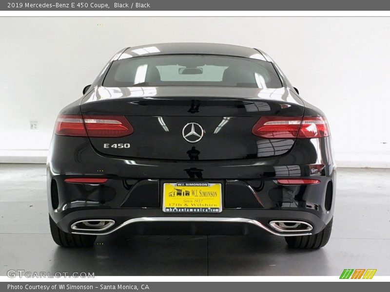 Black / Black 2019 Mercedes-Benz E 450 Coupe