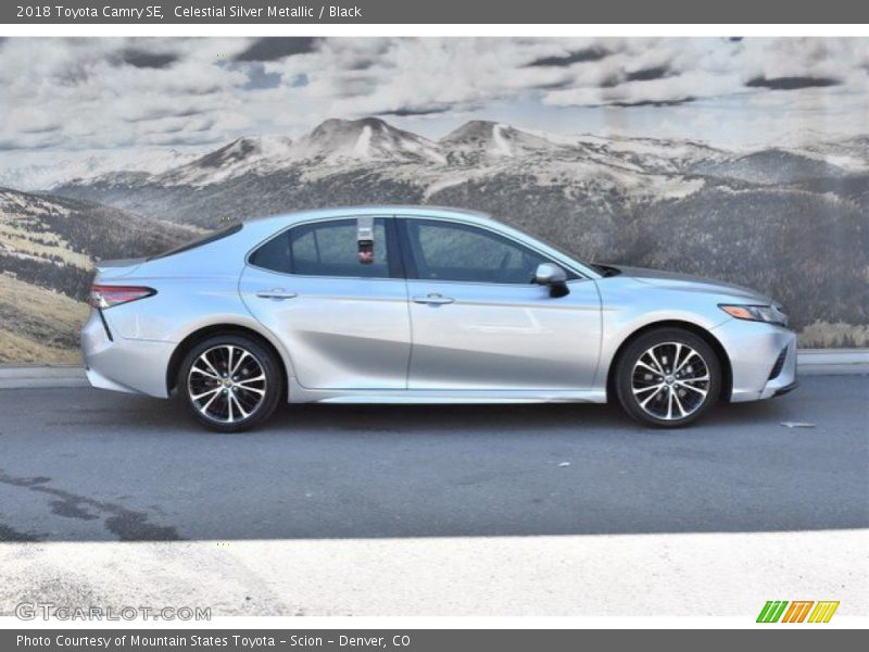 Celestial Silver Metallic / Black 2018 Toyota Camry SE