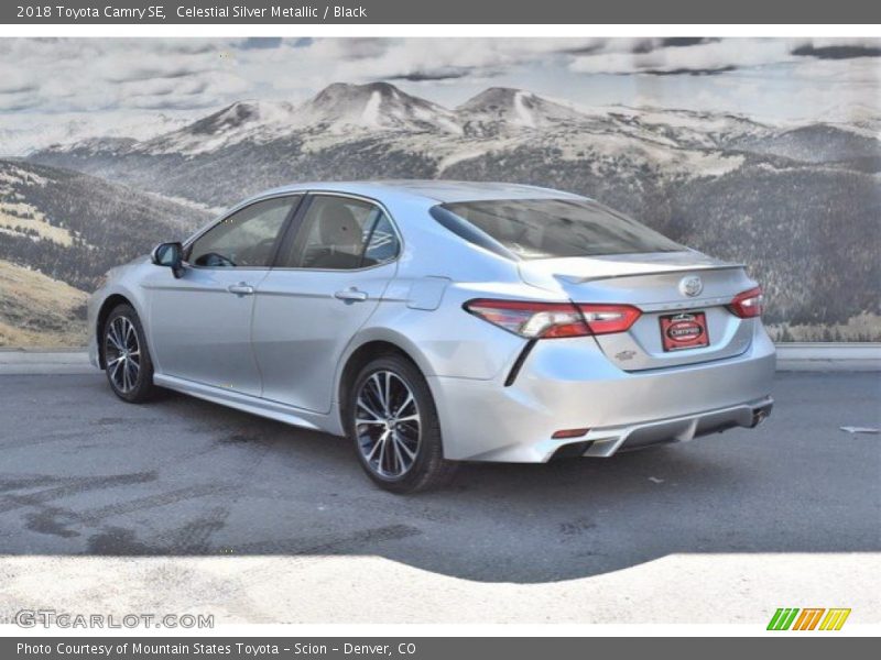 Celestial Silver Metallic / Black 2018 Toyota Camry SE
