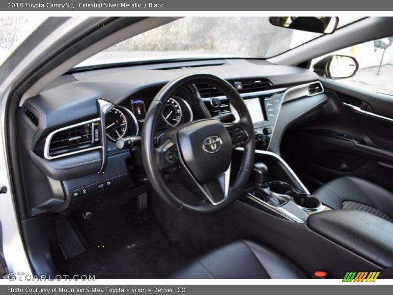 Celestial Silver Metallic / Black 2018 Toyota Camry SE