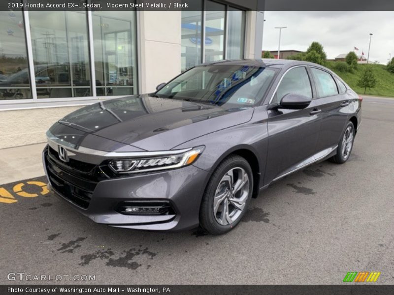 Modern Steel Metallic / Black 2019 Honda Accord EX-L Sedan