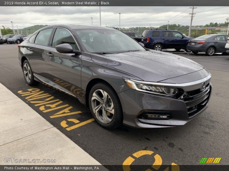 Modern Steel Metallic / Black 2019 Honda Accord EX-L Sedan