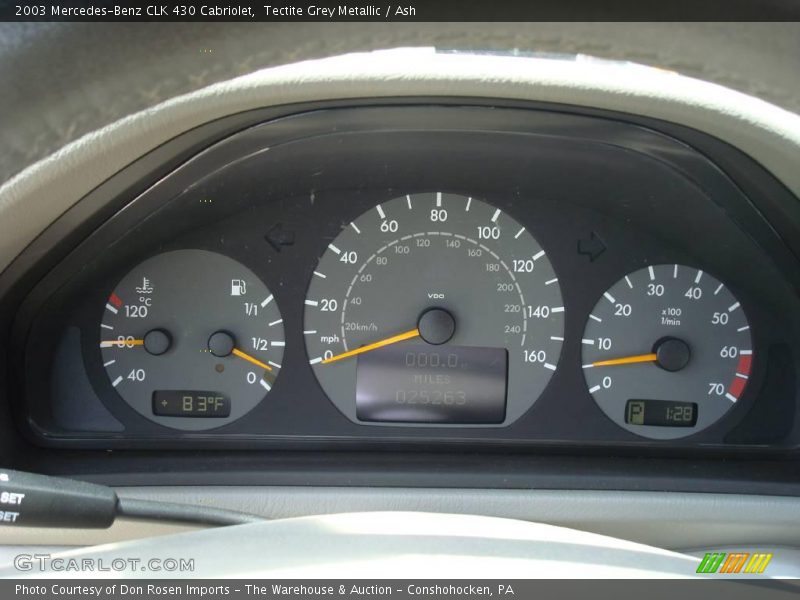 Tectite Grey Metallic / Ash 2003 Mercedes-Benz CLK 430 Cabriolet