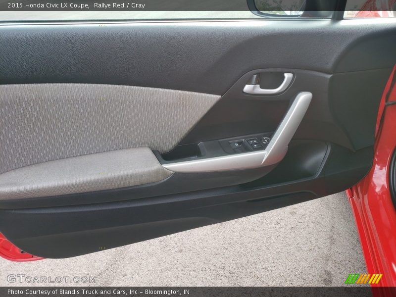 Rallye Red / Gray 2015 Honda Civic LX Coupe