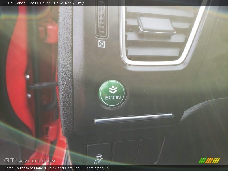 Rallye Red / Gray 2015 Honda Civic LX Coupe
