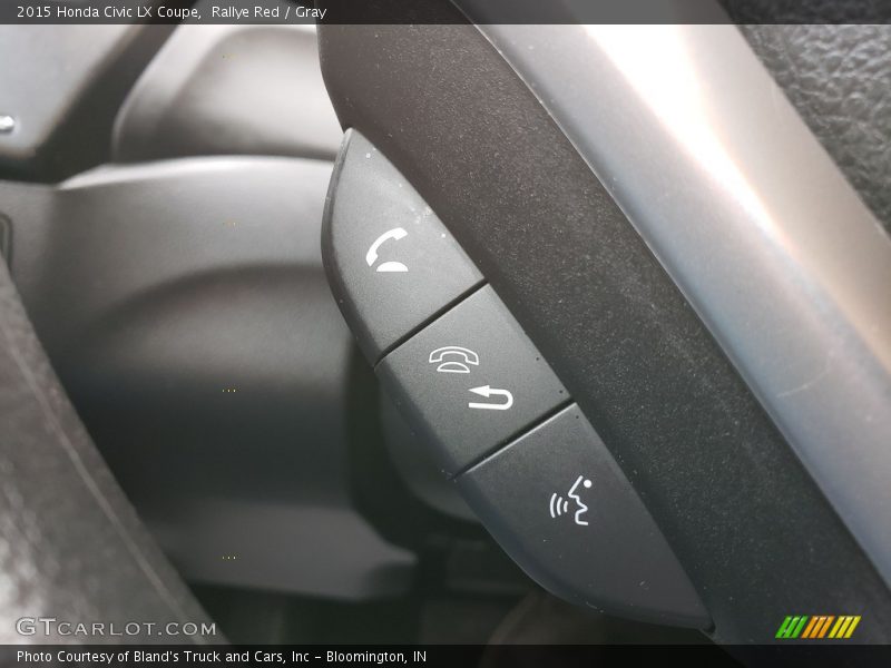 Rallye Red / Gray 2015 Honda Civic LX Coupe