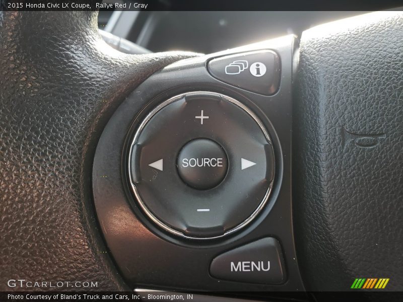 Rallye Red / Gray 2015 Honda Civic LX Coupe