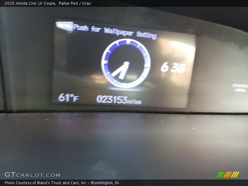 Rallye Red / Gray 2015 Honda Civic LX Coupe