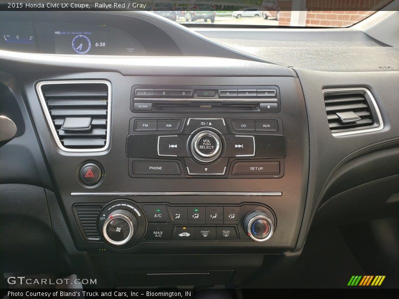 Rallye Red / Gray 2015 Honda Civic LX Coupe