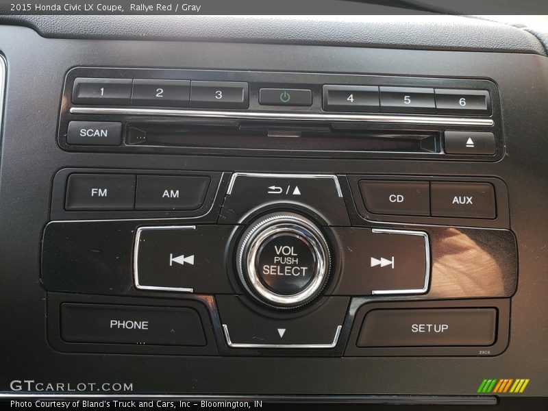 Rallye Red / Gray 2015 Honda Civic LX Coupe
