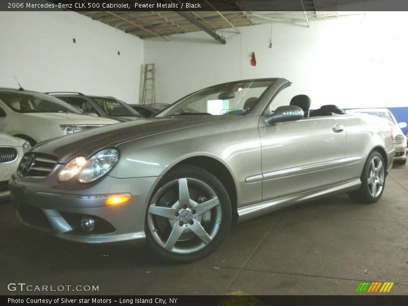 Pewter Metallic / Black 2006 Mercedes-Benz CLK 500 Cabriolet